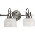 P2991-81di Lighting Progress Antique 2-light Nickel Archie Vanity
