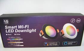 Lightingwill 711181775327 10 Pack 2 Inch Smart Recessed Lighting Wifi Led Downlight 5w 120v Dimmable Rgb