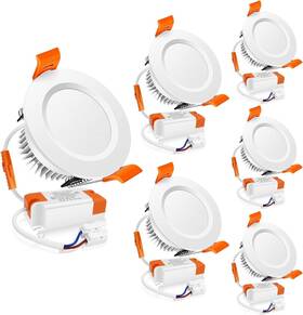 Asdk-wmtd-3w-nw-w-6p-us Lightingwill 2 Inch Downlight 3w Recessed Lighting Dimmable Ceiling Light Kit 4000k Natu