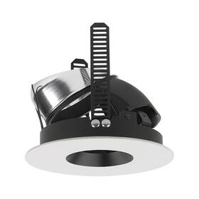 C3mrpabk Lightolier Calculite 3 Inch Black Pinhole White Flange Mr16 Recessed Lighting Trim