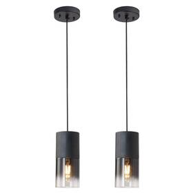 Rd-5510-bk-2p Linseeds 2-pack Black Pendant Light Fixtures Adjustable Modern Lights For Kitc