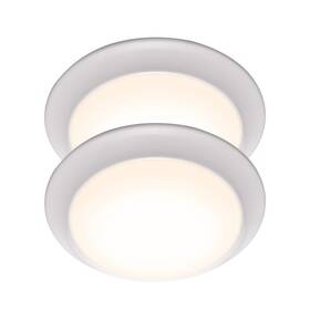 Lt-fm008 Lit-path 9 In Led Flush Mount Light 2-pack Dimmable 15.5w 3000k 1050 Lumen