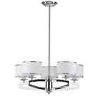 Lit4208 Safavieh Lenora Light Tier Chandelier With Cylinder Frosted 683726361053