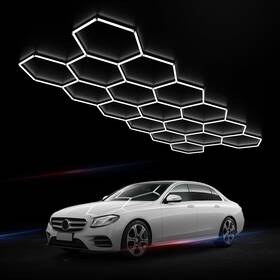 6517hex Litezone Hexagon Garage Lights 476w 69 Pack 17 Grids Led - Easy Install