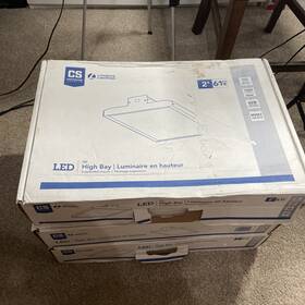 Lithonia Lighting 191848491010 3 I-beam Series Ibe 12lm Mvolt 40k Led High Bay Light Lot Of