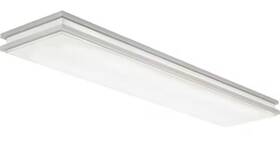 Item-803 Lithonia Lighting 313057773743 Brushed Nickel Linear Saturn Led Flush Mount 3200 Lumens 4000k White