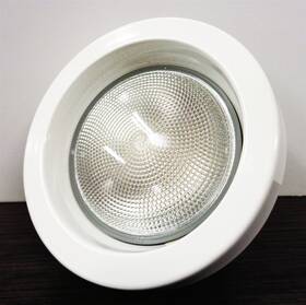 975774 Lithonia Lighting 3h2o White 4 Inch Wetlite-wet Location Shower Trim With Lamp New Open Box