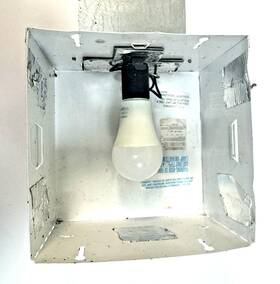 Als7 Lithonia Lighting Flush Mount Recessed Ceiling Fixture - White 8x8x5