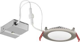 Wf4-led-40k-bn-m6 Lithonia Lighting 4 Inch Wafer-thin Led Downlight Brushed Nickel Retrofit