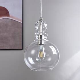 1117-1-bn Little Tree Modern Pendant Light Clear Glass Hanging Ceiling Fixture Dinning Living Room