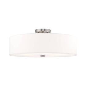 Livex 847284058033 Lighting 5 Lt Brushed Nickel Ceiling Mount