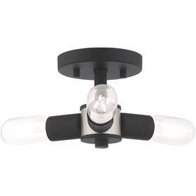Livex 847284060319 Lighting 3 Lt Black Ceiling Mount