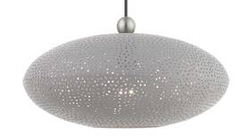 49102-80 Livex 847284069992 Lighting 1 Light Nordic Gray Pendant