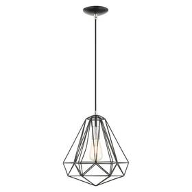 41324-68 Livex 847284078154 Lighting Geometric Collection 1-light Pendant Hanging Light Shiny B