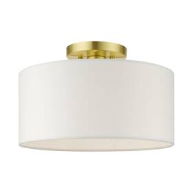 41097-12 Livex 847284079540 Lighting Meridian Collection 1-light Semi Flush Mount Ceiling Light