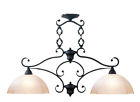 4322-54 Livex Homestead Kitchen 2 Distressed Iron Light Lighting Island Fixture