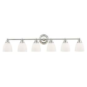 13666-05 Livex Lighting - Somerville 6 Light Bath Vanity In Traditional Style 42