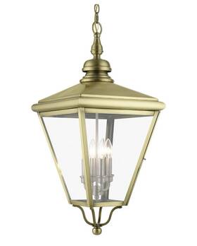 27378-01 Livex Lighting Adams - 4 Light Extra Large Outdoor Pendant In