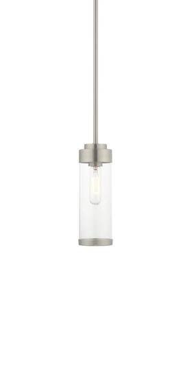 40470-91 Livex Lighting 40470 Nickel Hillcrest Single Light 5 Inch W Mini Pendant