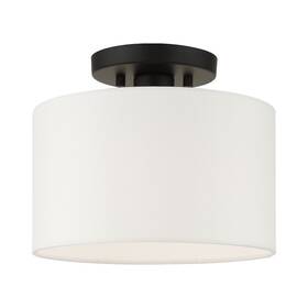 41095-04 Livex Lighting - Meridian 1 Light Semi-flush Mount 13 Inches Wide By 8.5