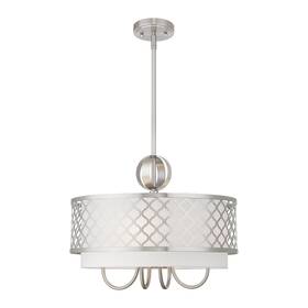 41104-91 Livex Lighting - Arabesque 5 Light Pendant In Glam Style 18 Inches Wide By