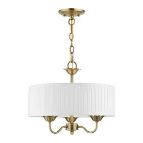 Style-14 Livex Lighting 41773-01 - Edinburgh 3 Light Pendant In Transitional Inches