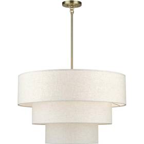 Livex Lighting 41937-01 Manorwood Chandelier Antique Brass