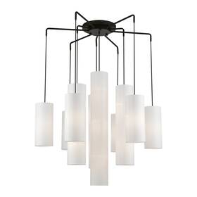 42658-04 Livex Lighting 42658 Strathmore 15 Light 45 Inch W Commercial - Black