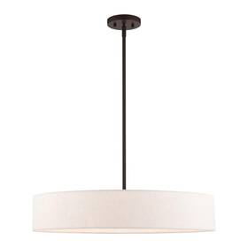 46035-07 Livex Lighting Venlo Pendant Bronze With Antique Brass Accents