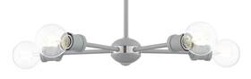 46135-80 Livex Lighting 46135 Lansdale 5 Light 19 Inch W Abstract Chandelier - Nordic Gray