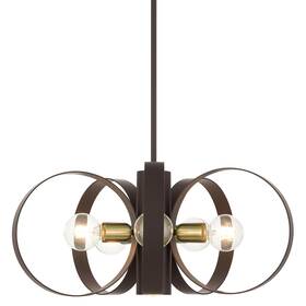46425-07 Livex Lighting 46425 Modesto 6 Light 24 Inch W Chandelier - Bronze