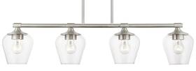 46724-91 Livex Lighting 46724 Willow 4 Light 6 Inch W Commercial Linear - Nickel