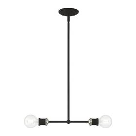 Style-8.5 Livex Lighting 47162-04 - Lansdale 2 Light Linear Chandelier In Transitional