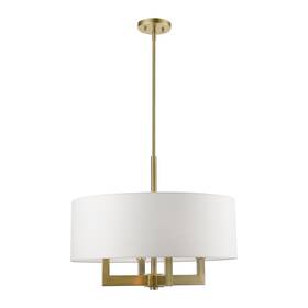 48786-01 Livex Lighting - Cresthaven 4 Light Chandelier In Contemporary Style 24
