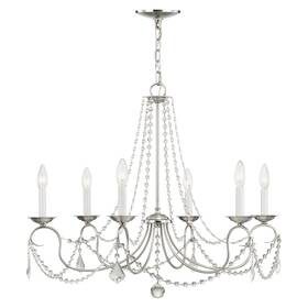 6516-91 Livex Lighting - Pennington 6 Light Chandelier In Traditional Style 28