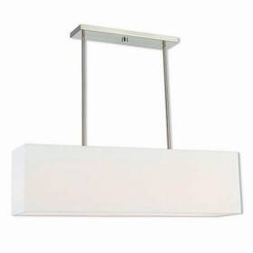 Livex Lighting 847284055766 Summit Brushed Nickel Steel 4-light Indoor Silver