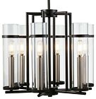 Ll-ch15-5blk Linea Di Liara Chiara Light Contemporary Chandelier Black 706090673253