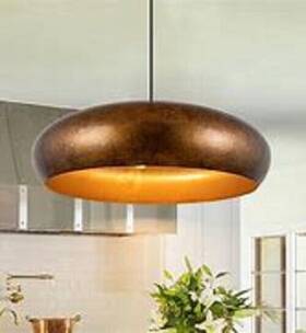 81010000058668 Llhzsy 81010000058598 Rustic Gold Oversized 26 Inch Dome Pendant Light See Descrip