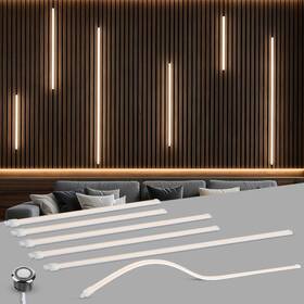 Lltop Rsl-6pww Led Recessed Lighting Kit 6pcs Self-adhesive Warm White 3000k Strip Light