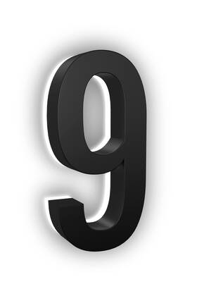 Ln109bk Ln Lumanumbers 10 Inch House Numbers Stainless Steel Premium Quality Backlit Led 6000k Il