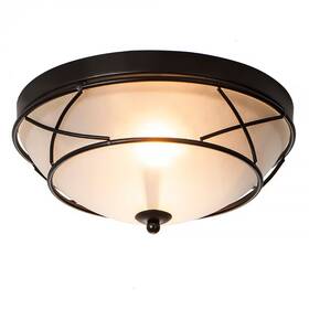 Lo-l012b-yt Loclgpm Dome Ceiling Light Flush Mount2 Bronze Lighting Fixtures Frosted Glass Far