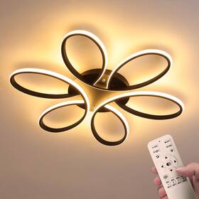 Lofahs 821906328506 Modern Led Ceiling Light Fixture With Remote Control Lamp Dimmable Ch