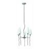 Ls-14525frost Lite Source Polished Steel Multi Light Mini Chandelier 088675413608