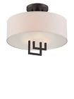 Ls-5524 Lite Source Dark Bronze Adalyn Semi Flush Ceiling 088675466178
