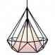Ls-ohdrn14-bk White Lamp Hedron Pendant Black Lumisource