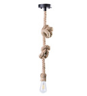 Lt1941 Southern Enterprises Ceiling Rope Hanging Light Rustic Art 037732654430