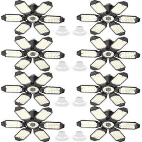 Lucorusc 619438792830 Fomidao Led Garage Lights 6 Pack 160w Super Bright Light 5 Adjustable Pan