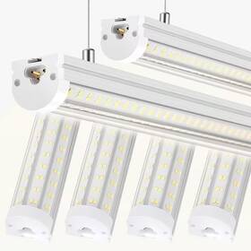 Lukyamzn 744110149142 8 Ft. Led Shop Light 130-watt Daylight Color Hanging/surface Mount Linkable