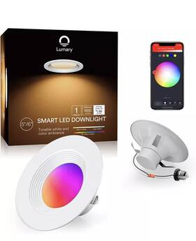 Lumary 710638827565 Smart Led Recessed Lighting Wi-fi Can Lights 5 Inch /6 - Scratch And Dent