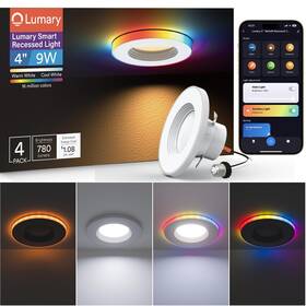 Lumary 850058150352 Smart Retrofit Led Recessed Lighting 4 Inch Dual Controlled - Rgbai R